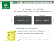 Tablet Screenshot of cheniermath.com